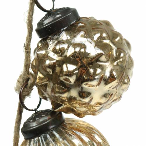 Prodotto Ghirlanda di decorazioni natalizie Palline dell'albero di Natale oro 120 cm