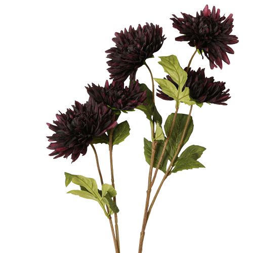 Prodotto Dalia fiore artificiale con 5 fiori bordeaux 105 cm
