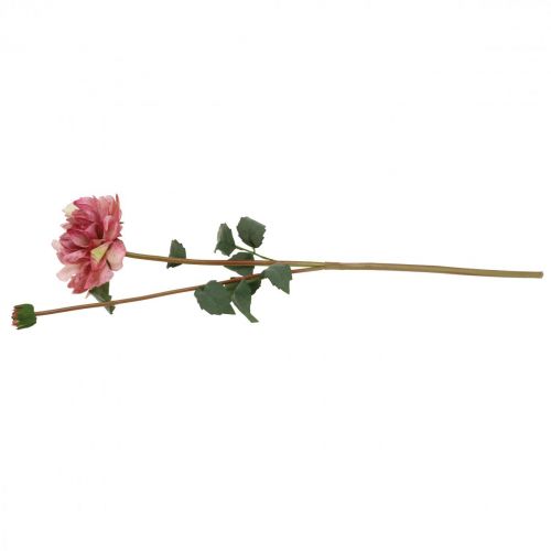 Fiore artificiale dalia fiore rosa con bocciolo H57cm | Floristik24.it