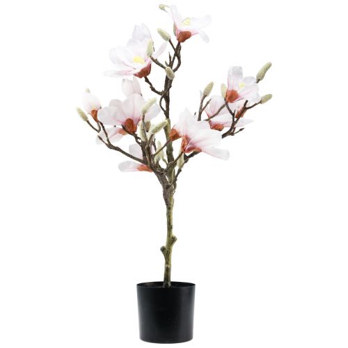 Prodotto Fiore artificiale magnolia albero di magnolia artificiale rosa 74 cm