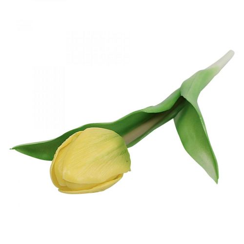 Prodotto Fiore artificiale Tulipano giallo Real Touch Fiore primaverile H21cm