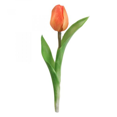 Floristik24 Fiore artificiale Tulip Orange Real Touch fiore primaverile H21cm