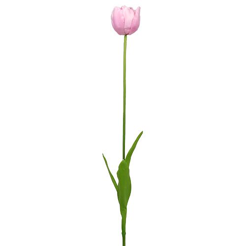 Floristik24 Tulipani artificiali riempiti rosa scuro 84 cm - 85 cm 3 pezzi