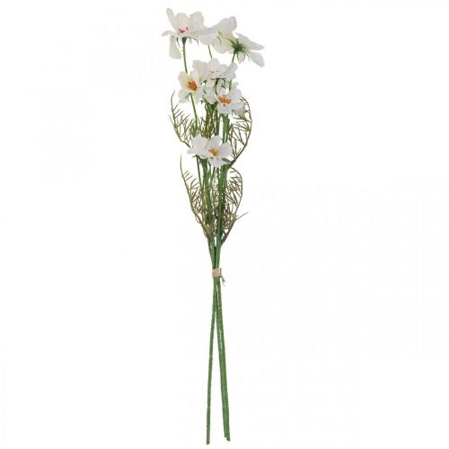 Prodotto Fiori artificiali Cosmea fiori di seta bianca H51cm 3 pz