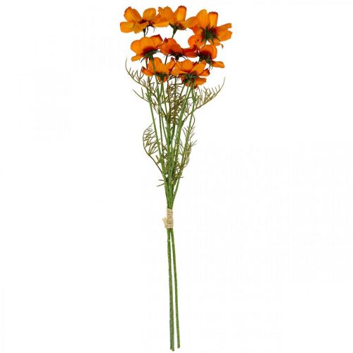 Prodotto Fiori artificiali Cosmea Cestino portagioie Arancione H51cm 3 pz