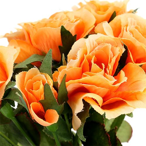 Prodotto Fiori artificiali bouquet di rose arancio L26cm 3 pezzi