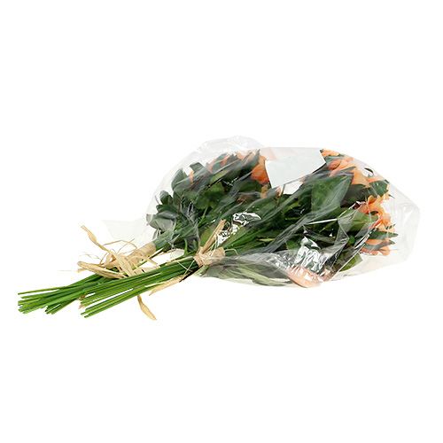 Floristik24 Fiori artificiali bouquet di rose arancio L26cm 3 pezzi