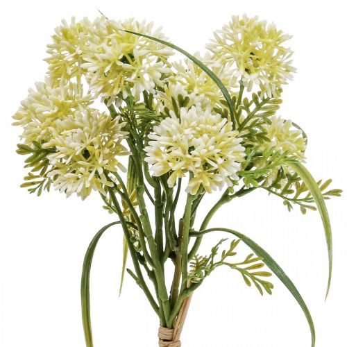 Fiori artificiali allium bianco decorazione cipolle