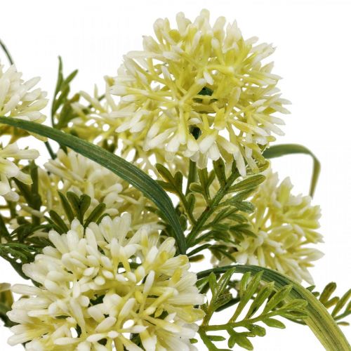 Prodotto Fiori artificiali allium bianco decorazione cipolle ornamentali 34cm 3 pezzi in mazzo