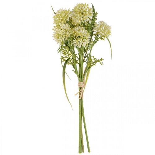 Prodotto Fiori artificiali allium bianco decorazione cipolle ornamentali 34cm 3 pezzi in mazzo