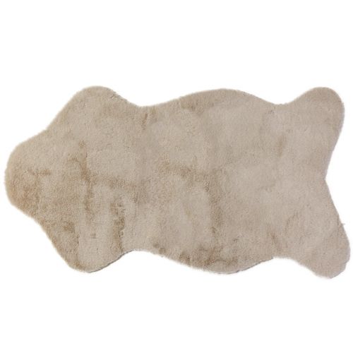 Prodotto Runner da tavolo decorativo in pelliccia sintetica tappeto in pelliccia beige 50×90 cm
