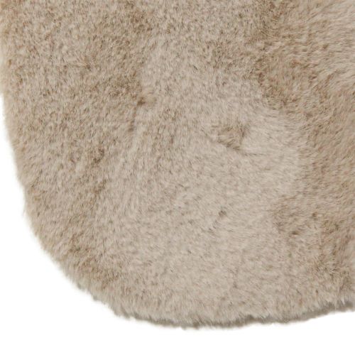 Prodotto Runner da tavolo decorativo in pelliccia sintetica tappeto in pelliccia beige 50×90 cm