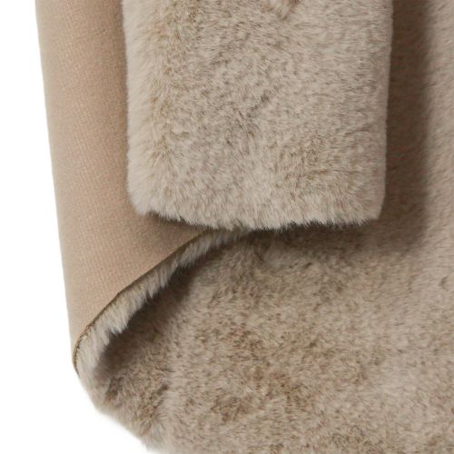 Prodotto Runner da tavolo decorativo in pelliccia sintetica tappeto in pelliccia beige 50×90 cm