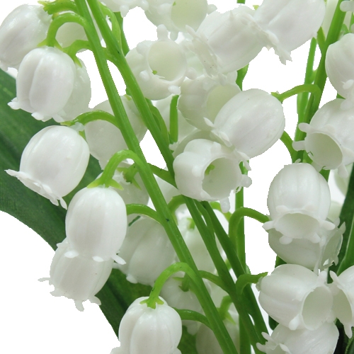 Floristik24 Mughetti artificiali bianchi 25 cm 3 pezzi