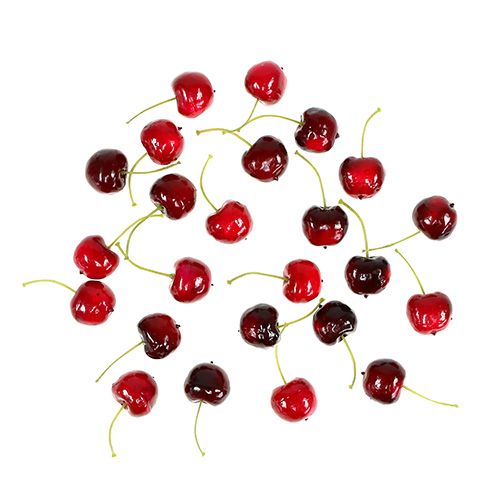 Prodotto Mix di ciliegie di frutta artificiale Ø2,5 cm 24 pz