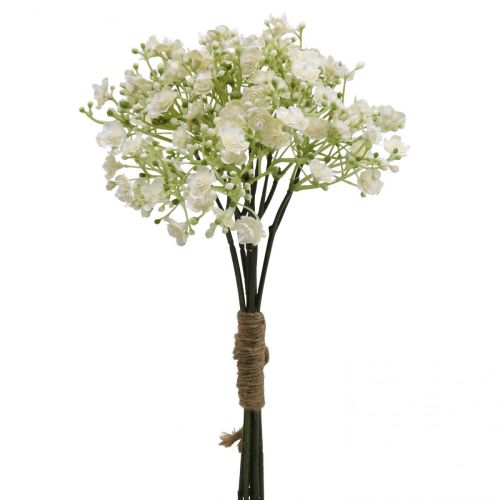 Floristik24 Gypsophila fiori artificiali gesso erba bianco L30 cm 6 pezzi in un mazzo