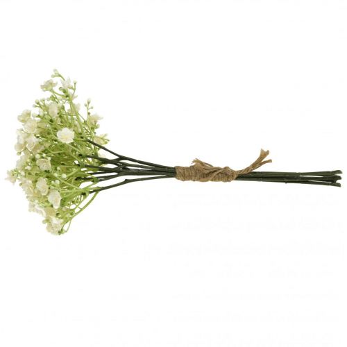 Floristik24 Gypsophila fiori artificiali gesso erba bianco L30 cm 6 pezzi in un mazzo