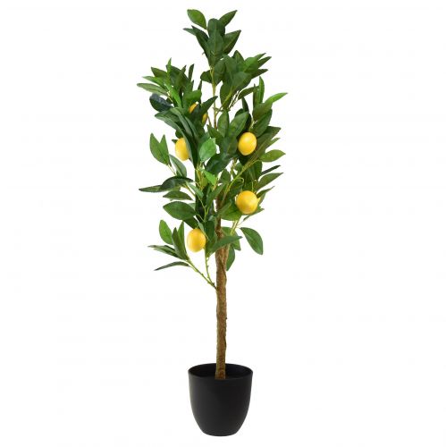 Floristik24 Piante artificiali Pianta artificiale in vaso di limone 90 cm