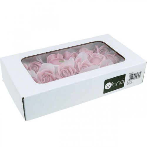 Prodotto Rose artificiali rose di cera rosa rose decorative cera Ø6cm 18 pz