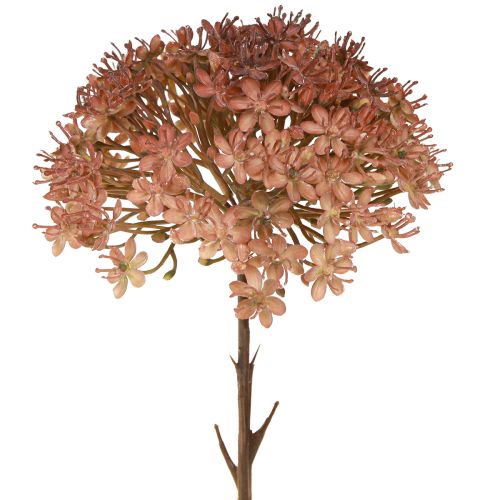 Ramo artificiale di fiori autunnali decorativi, ramo marrone rosso 45 cm, 2 pezzi