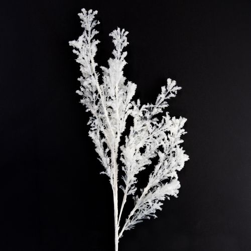 Ramo artificiale decorativo ghiacciato decorazione invernale bianco 78 cm 2 pezzi