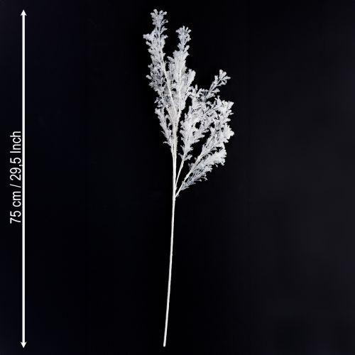Floristik24 Ramo artificiale decorativo ghiacciato decorazione invernale bianco 78 cm 2 pezzi