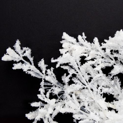 Floristik24 Ramo artificiale decorativo ghiacciato decorazione invernale bianco 78 cm 2 pezzi