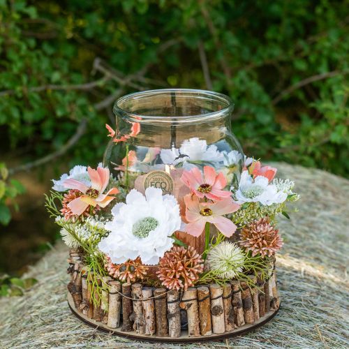 Floristik24 Ramo artificiale pompon ramo decorativo bianco 61 cm 4 pezzi