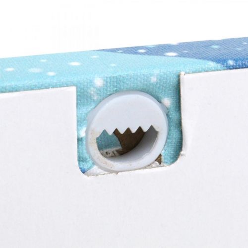 Floristik24 Quadro LED Natale Babbo Natale con slitta Quadro LED da parete 38x28cm