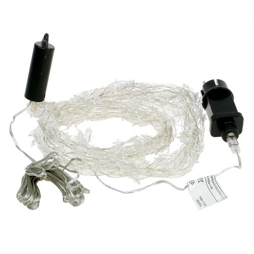 Floristik24 Fascio luminoso a LED stella per esterno 320 1m argento / bianco caldo