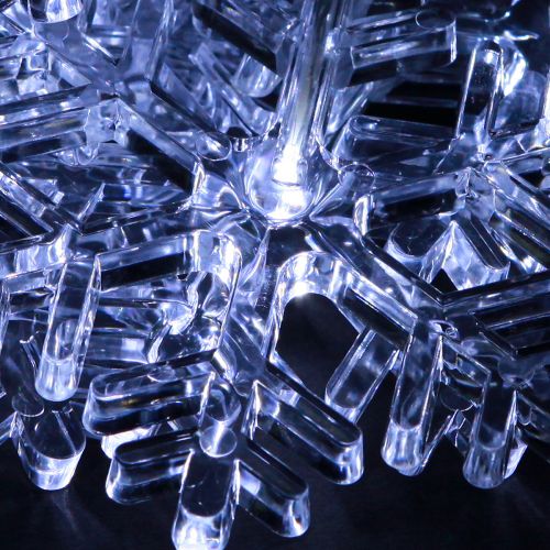 Prodotto Decorazione per finestra a LED Natale bianco freddo per batteria 25×90 cm