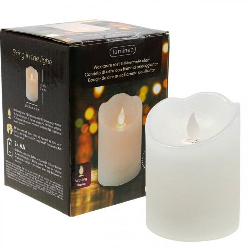Prodotto Candela a colonna in cera per candele a LED Candele in cera a LED Ø7,5cm H10cm