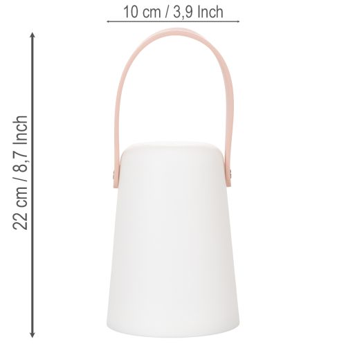 Lampada con maniglia, luce LED portatile per uso esterno e interno, 22 cm, 3 pezzi | Floristik24.it