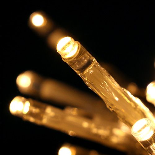 Floristik24 Lucine LED 10er 1.3m bianco caldo, a batteria