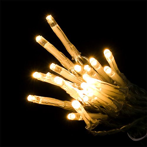 Floristik24 Catena luminosa a LED 20 cm 275 cm con batteria bianco caldo