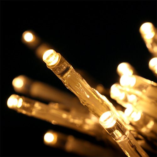 Floristik24 Catena luminosa a LED 20 cm 275 cm con batteria bianco caldo