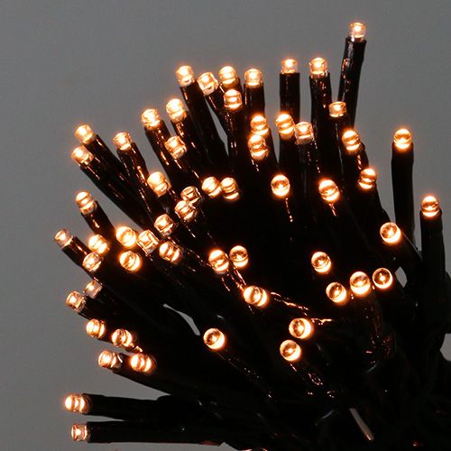 Catena luminosa a LED di riso anni &#39;80 9m per esterno bianco caldo
