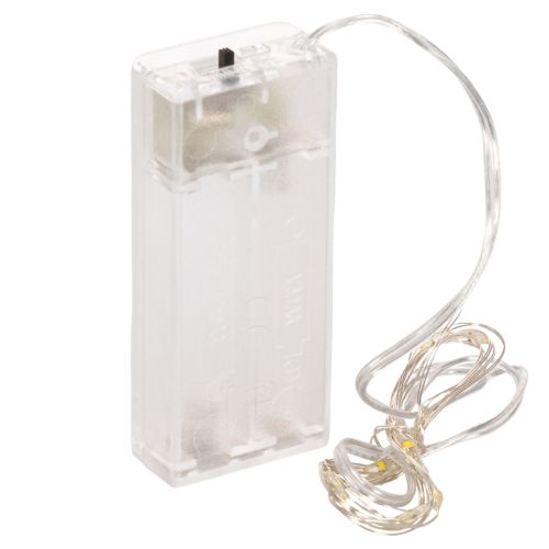Luci decorative a batteria per interni, luce bianca calda, 10 LED, lunghezza 1 m, 6 pezzi | Floristik24.it