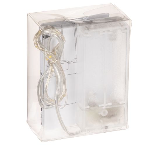 Luci decorative a batteria per interni, luce bianca calda, 10 LED, lunghezza 1 m, 6 pezzi | Floristik24.it