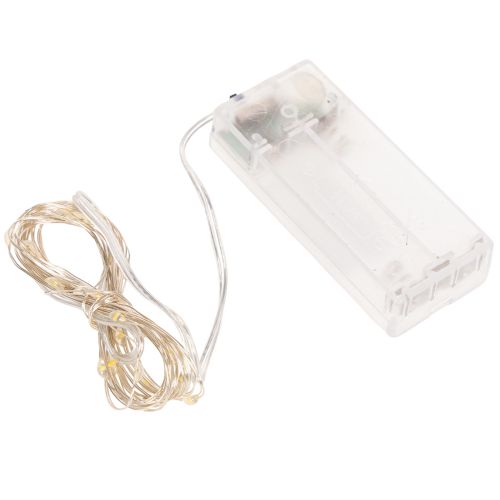 Luci a stringa a LED per interni, alimentate a batteria, luce bianca calda, 30 LED, 3 m, 6 pezzi | Floristik24.it