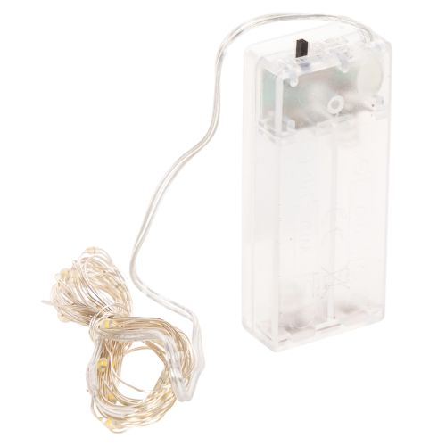 Luci a stringa a LED per interni, alimentate a batteria, luce bianca calda, 30 LED, 3 m, 6 pezzi | Floristik24.it
