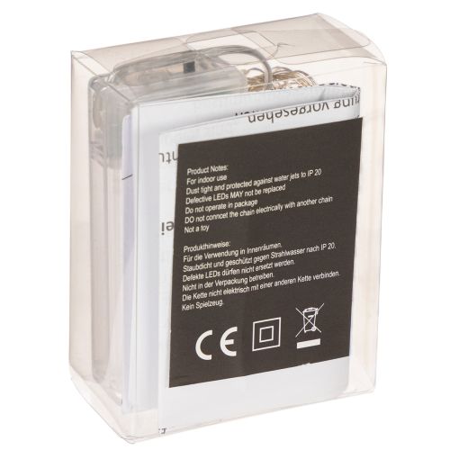 Luci a stringa a LED per interni, alimentate a batteria, luce bianca calda, 30 LED, 3 m, 6 pezzi | Floristik24.it