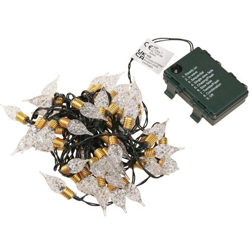 Prodotto Catena luminosa a LED con batteria timer interna 50 LED 490 cm