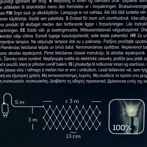 Floristik24 Rete luminosa a LED 384 bianco caldo 3m x3m per esterno