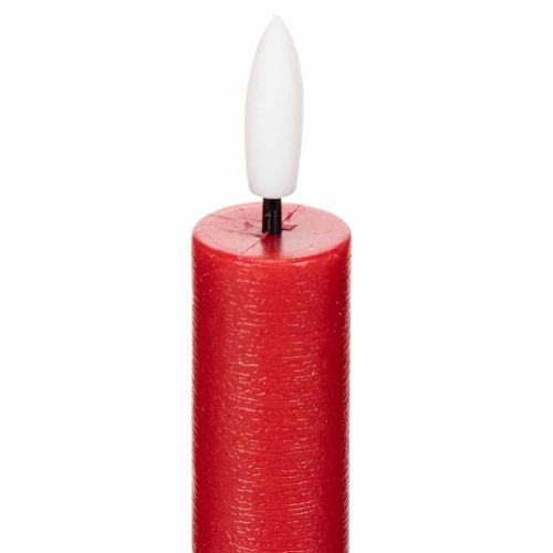 Candela a cono a LED, rossa