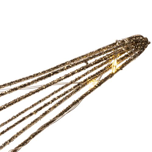Stella decorativa a LED in filo metallico da appendere, per uso interno, 32 cm | Floristik24.it