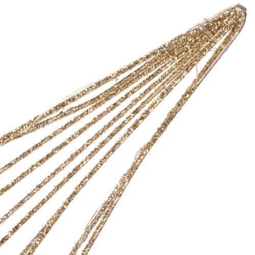 Stella decorativa a LED in filo metallico da appendere, per uso interno, alimentata a batteria, 51 cm | Floristik24.it