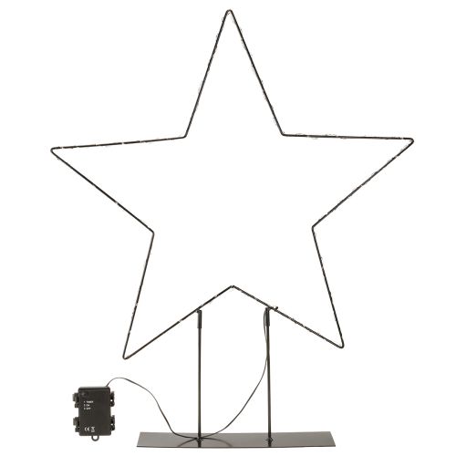 Prodotto Stella LED in piedi 150 Micro LED bianco caldo metallo Ø58cm