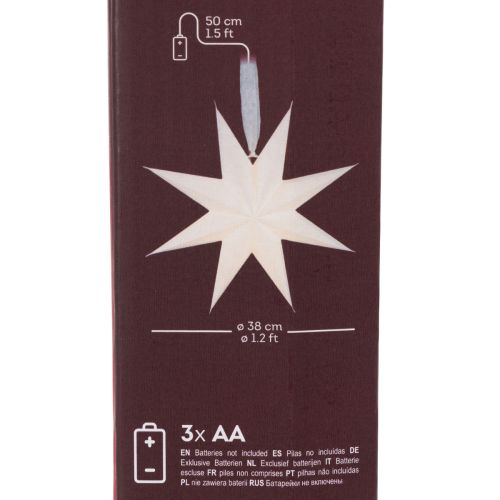 Stella LED sospesa con timer,