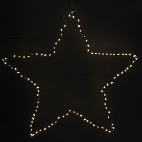 Prodotto Stella LED da appendere in metallo 110L bianco caldo interno Ø35cm